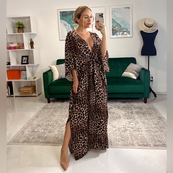 Good American Leopard Print Robe - Picture 9 of 12